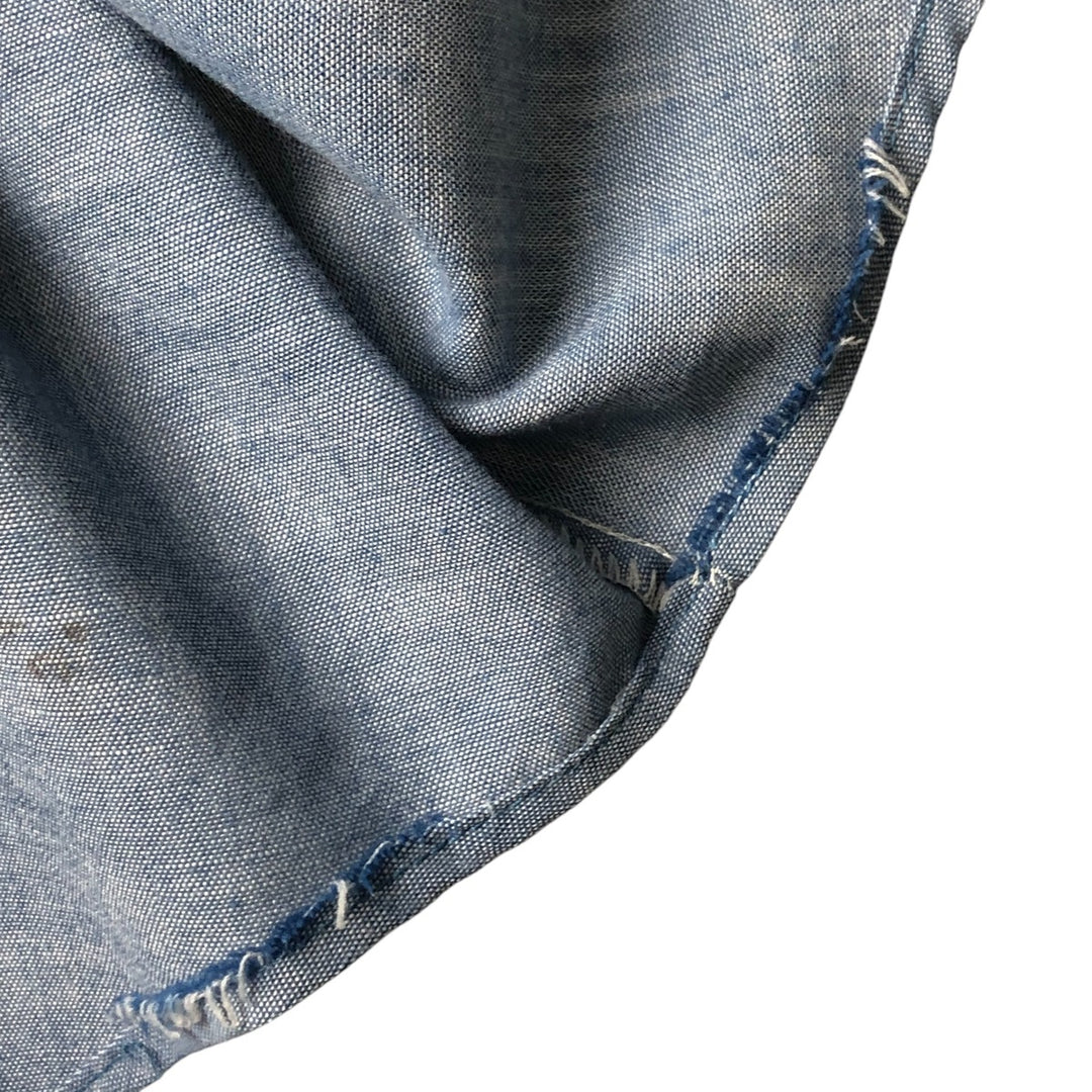 Big Mac Short Sleeve Chambray Shirt, Men's Size XL cotton Indigo Vintage Second Hand