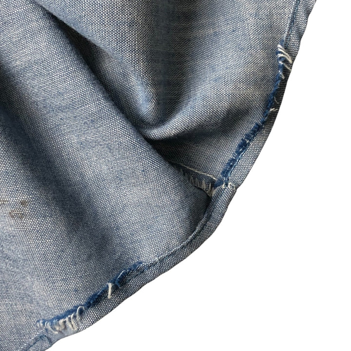 Big Mac Short Sleeve Chambray Shirt, Men's Size XL cotton Indigo Vintage Second Hand