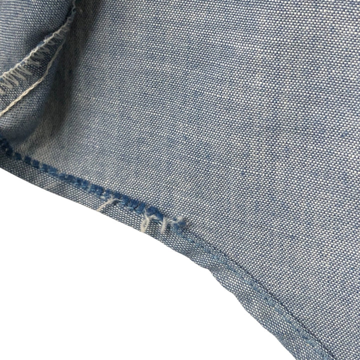 Big Mac Short Sleeve Chambray Shirt, Men's Size XL cotton Indigo Vintage Second Hand