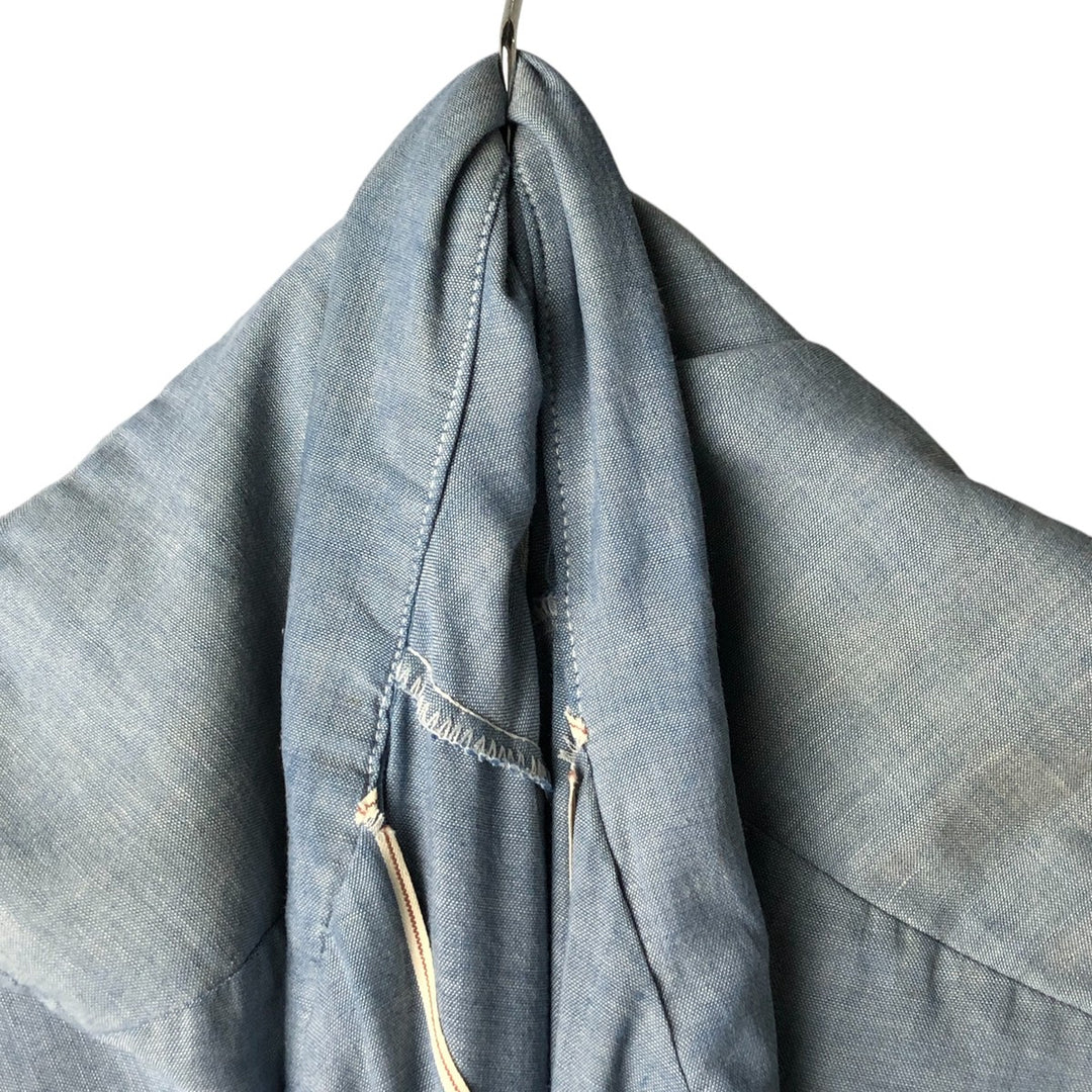 Big Mac Short Sleeve Chambray Shirt, Men's Size XL cotton Indigo Vintage Second Hand