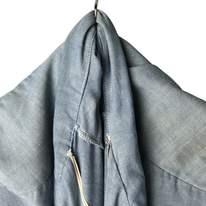 Big Mac Short Sleeve Chambray Shirt, Men's Size XL cotton Indigo Vintage Second Hand