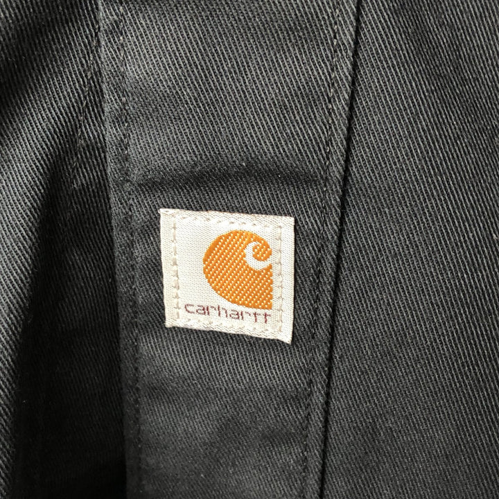 Carhartt Relaxed Fit Short Sleeve Work Shirt, Boxy Shirt, Men's Size Medium polyester black type Vintage Second Hand