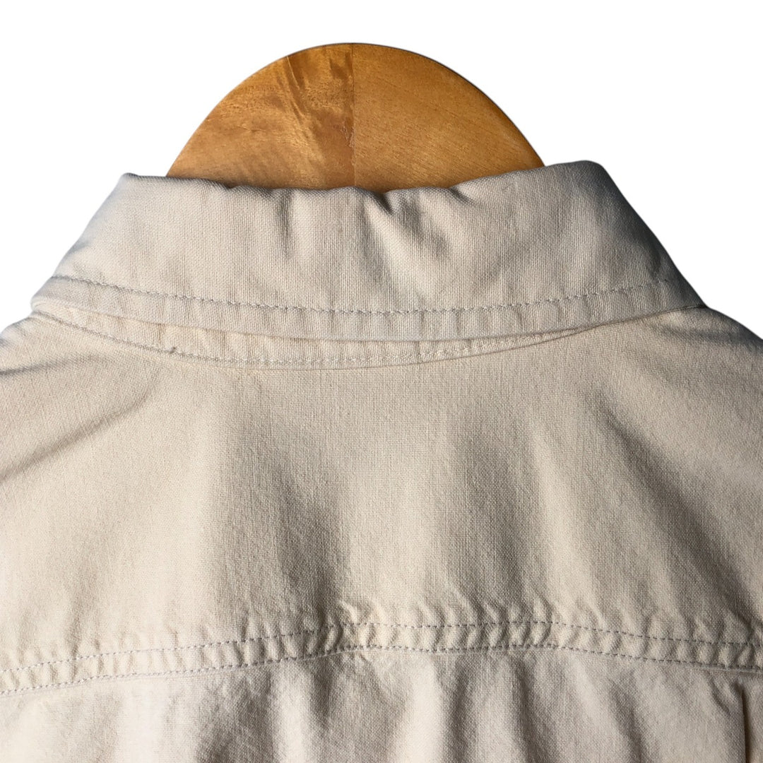 Carhartt button-down short-sleeve work shirt, men's size L unclear yellow type Vintage Second Hand