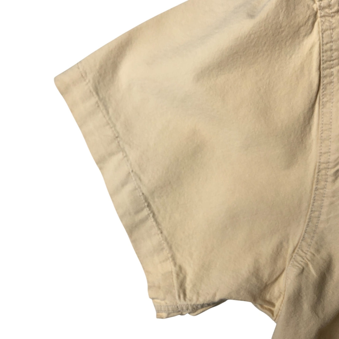 Carhartt button-down short-sleeve work shirt, men's size L unclear yellow type Vintage Second Hand