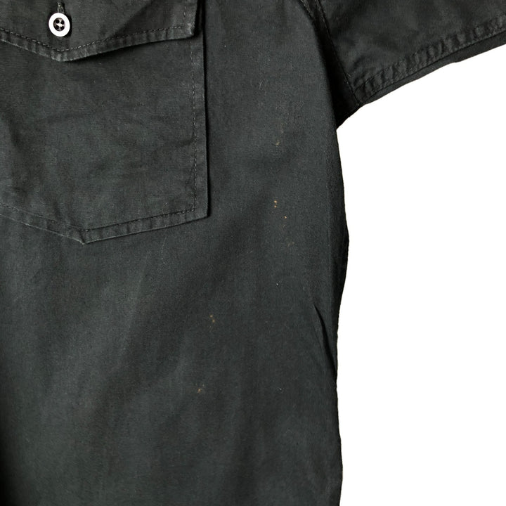 Harley-Davidson Men's Button-Down Short Sleeve Work Shirt, Size XL cotton black type Vintage Second Hand