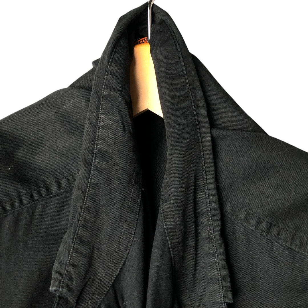 Harley-Davidson Men's Button-Down Short Sleeve Work Shirt, Size XL cotton black type Vintage Second Hand