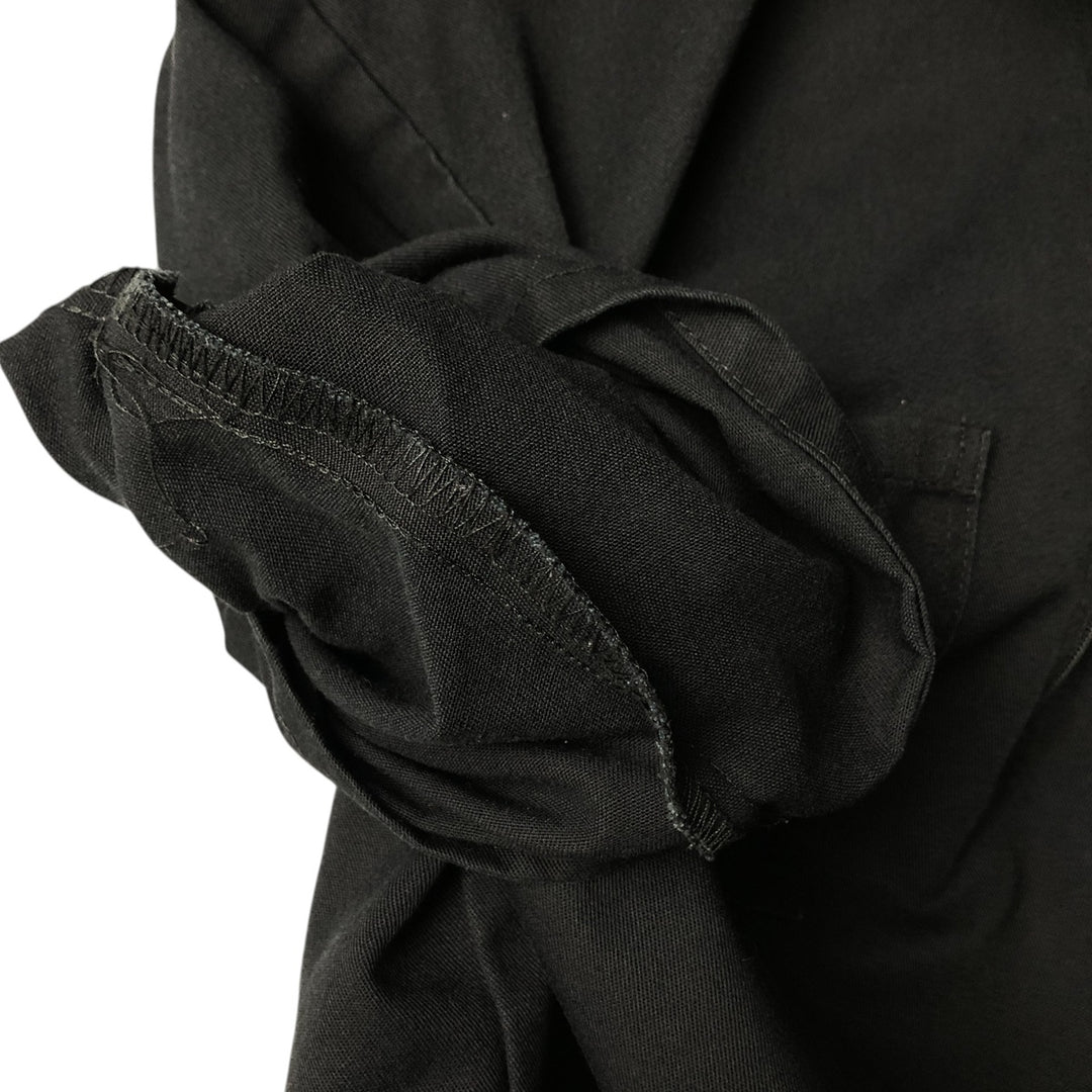 90'S Ben Davis Half-Zip Pullover Short Sleeve Work Shirt, Made in USA, Men's Size Small, Vintage cotton black type Vintage Second Hand