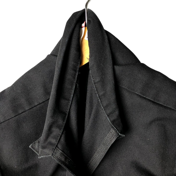 90'S Ben Davis Half-Zip Pullover Short Sleeve Work Shirt, Made in USA, Men's Size Small, Vintage cotton black type Vintage Second Hand