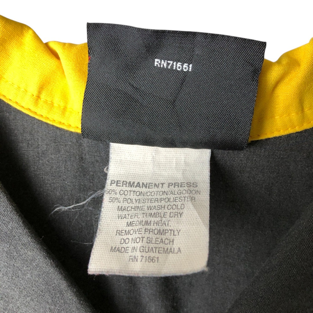 Hilton Open Collar Bowling Shirt, Box Shirt, Men's Size Small cotton black type Vintage Second Hand