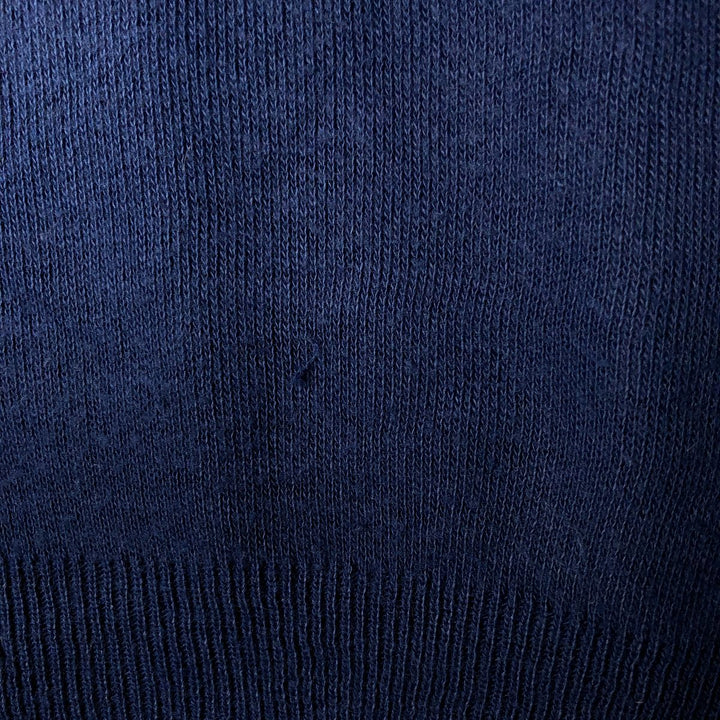 Vintage 80s-90'S Jantzen V-neck knit vest, made in the USA, size L, men's unclear navy blue type Vintage Second Hand