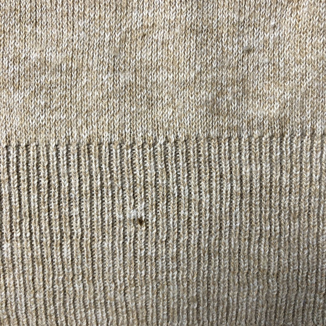 Vintage Peebles V-neck acrylic knit vest, made in the USA, men's size XL acrylic Beige type Vintage Second Hand