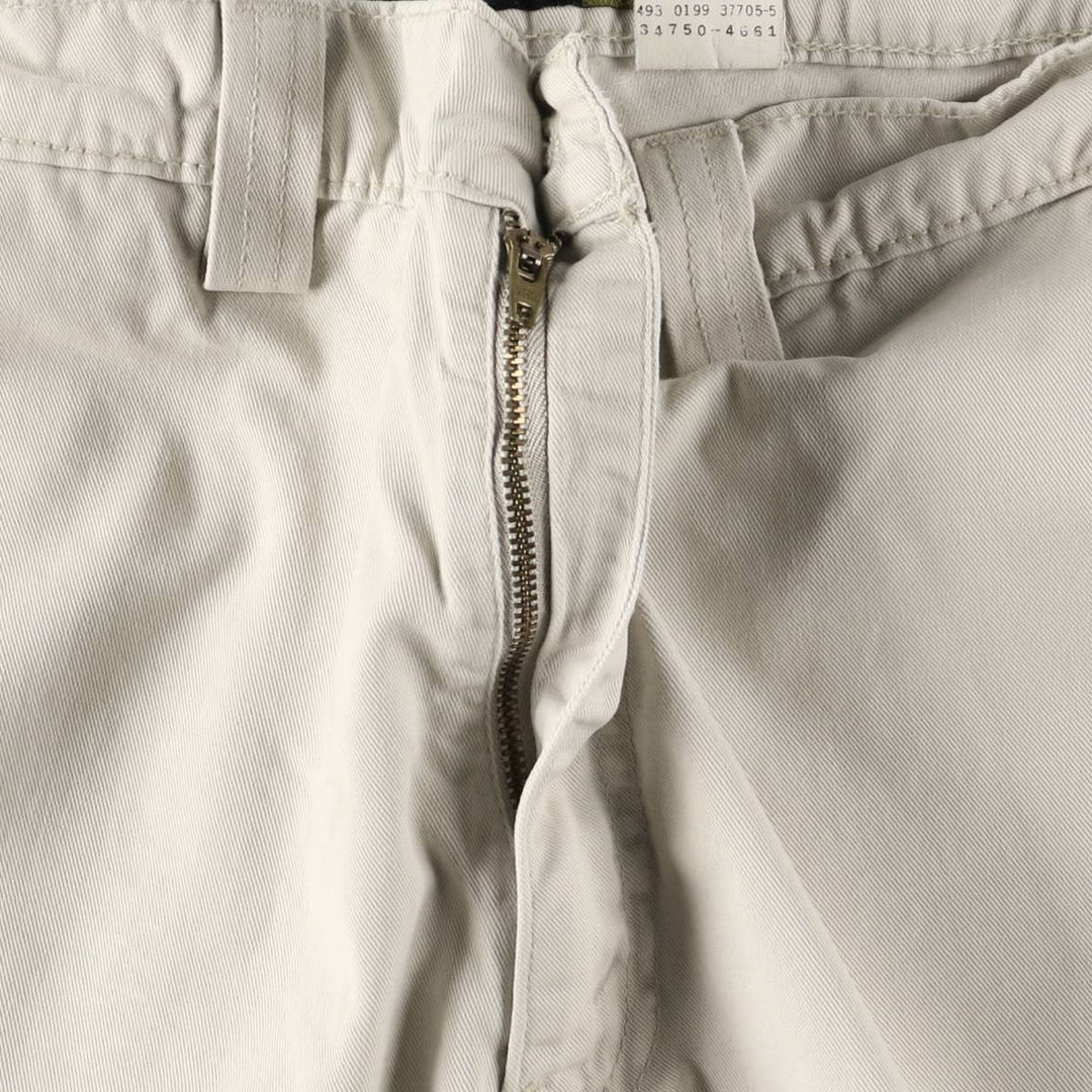 90'S Levi's SILVER TAB Khakis cargo shorts, half pants, men's, w37 equivalent, vintage cotton Beige type Vintage Second Hand