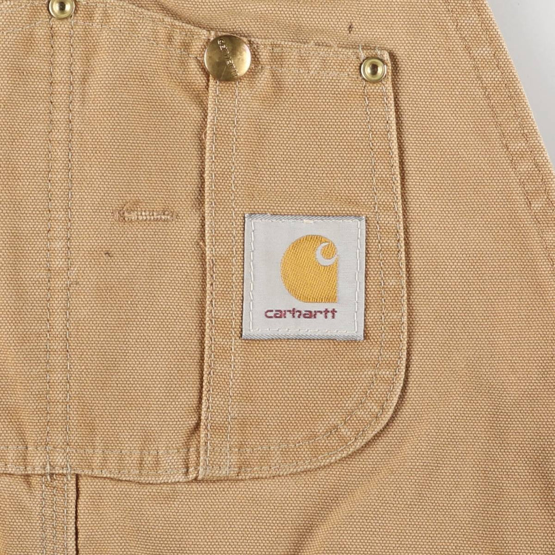 Carhartt Double Knee Duck Overalls for Men (W34 equivalent) unclear ocher yellow type Vintage Second Hand