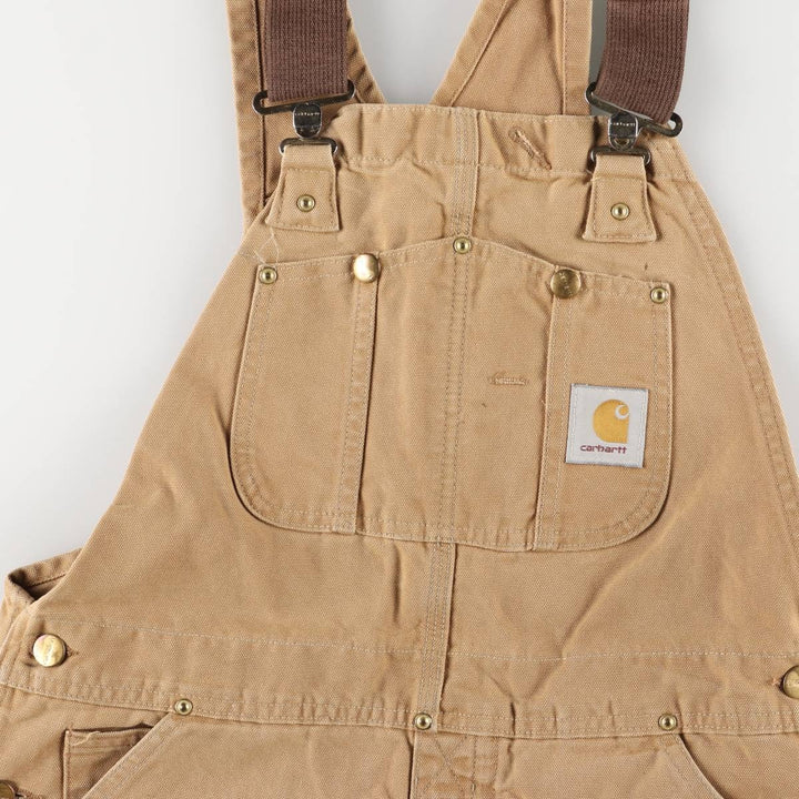 Carhartt Double Knee Duck Overalls for Men (W34 equivalent) unclear ocher yellow type Vintage Second Hand