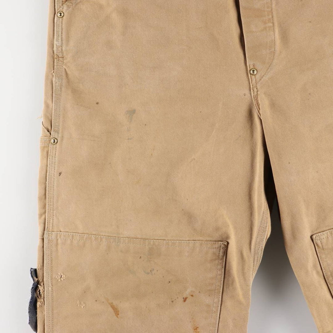 Carhartt Double Knee Duck Overalls for Men (W34 equivalent) unclear ocher yellow type Vintage Second Hand