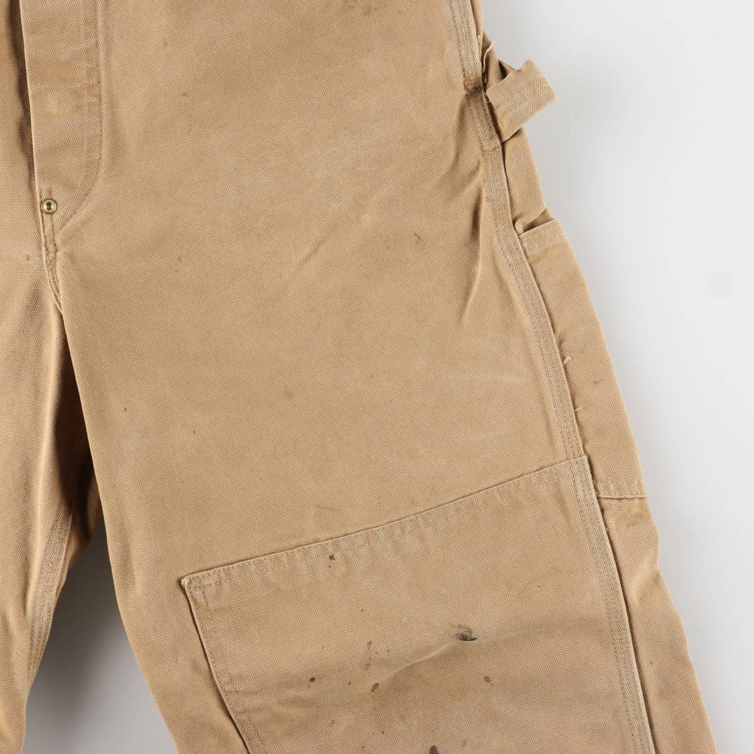Carhartt Double Knee Duck Overalls for Men (W34 equivalent) unclear ocher yellow type Vintage Second Hand