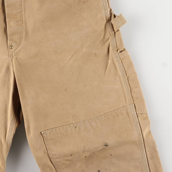 Carhartt Double Knee Duck Overalls for Men (W34 equivalent) unclear ocher yellow type Vintage Second Hand