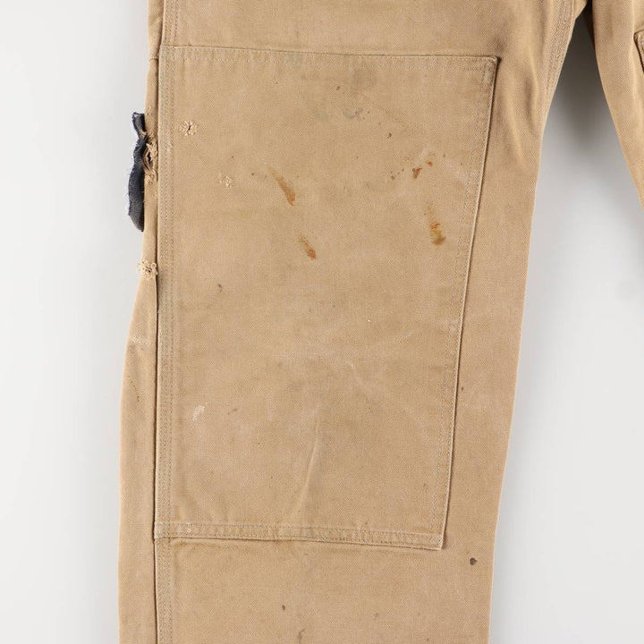 Carhartt Double Knee Duck Overalls for Men (W34 equivalent) unclear ocher yellow type Vintage Second Hand