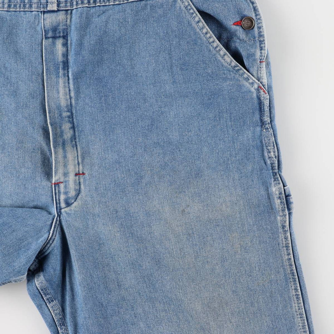Dickies denim overalls for men, equivalent to W39 cotton blue type Vintage Second Hand