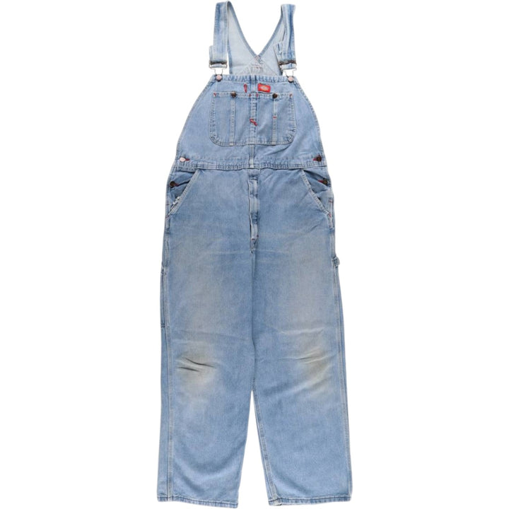 Dickies denim overalls for men, equivalent to w36 cotton blue type Vintage Second Hand