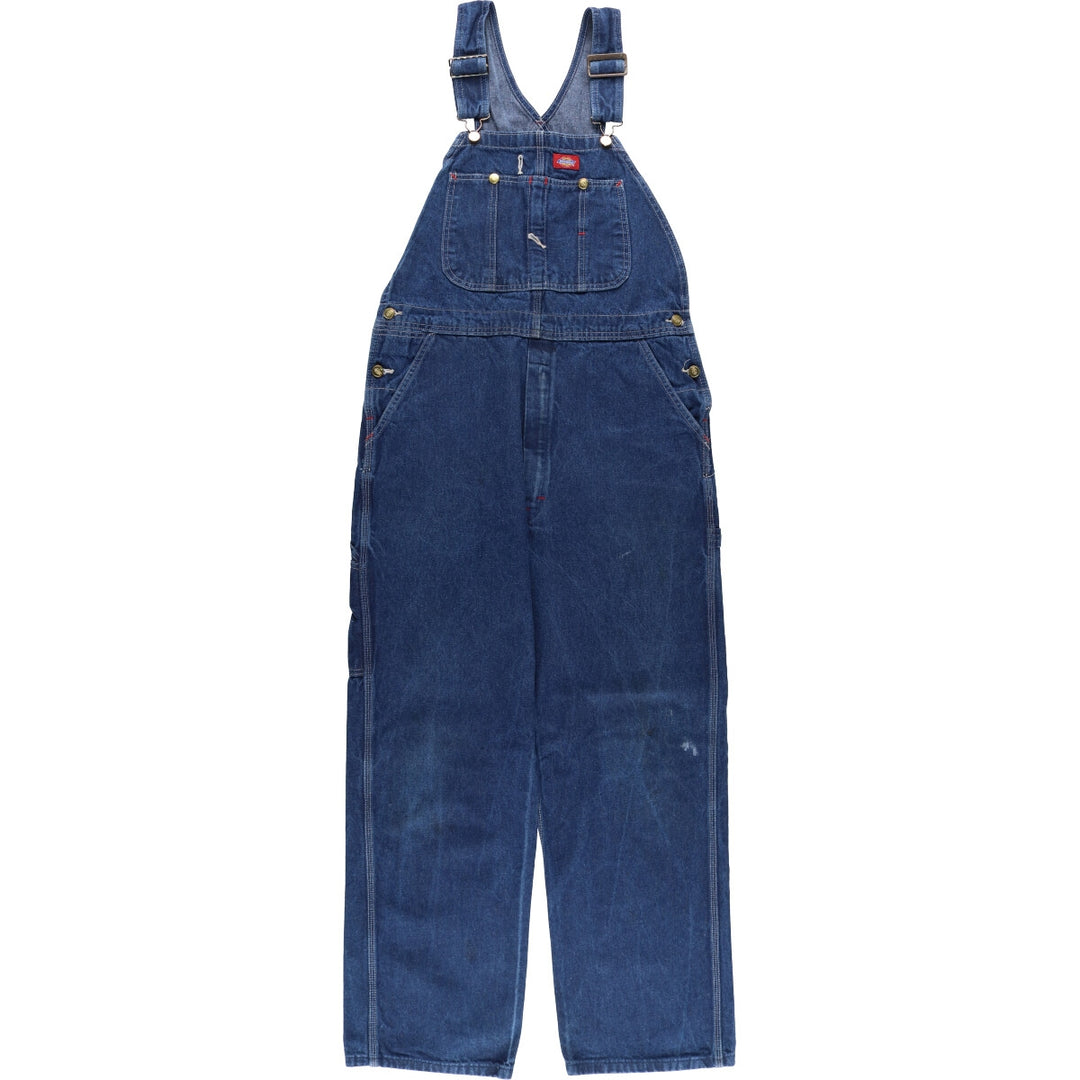 Dickies denim overalls for men, equivalent to w36 cotton blue type Vintage Second Hand