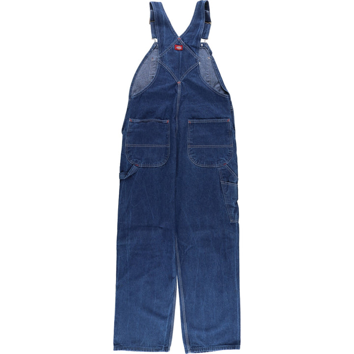 Dickies denim overalls for men, equivalent to w36 cotton blue type Vintage Second Hand