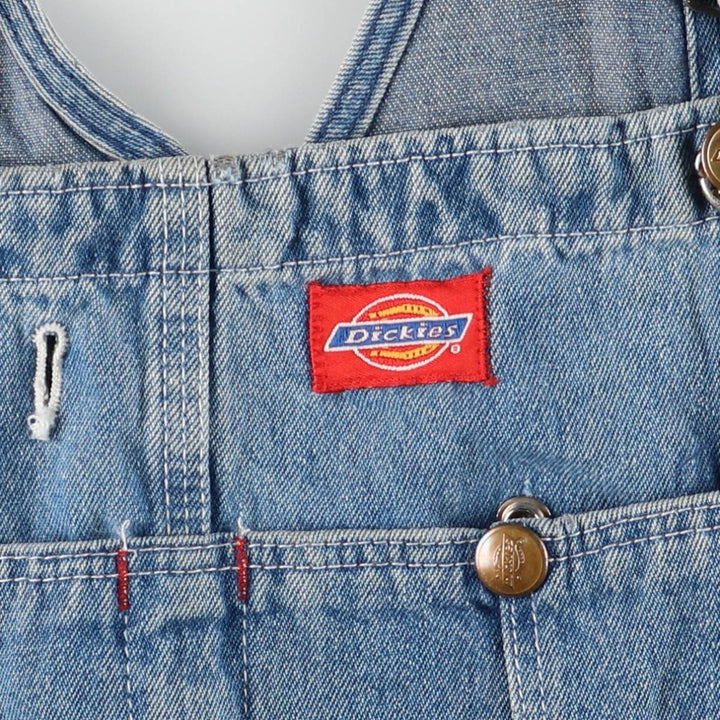 90'S Dickies denim overalls for men, W35 equivalent, vintage unclear blue type Vintage Second Hand