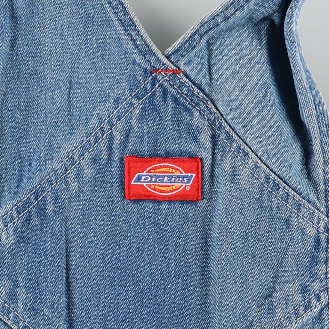 90'S Dickies denim overalls for men, W35 equivalent, vintage unclear blue type Vintage Second Hand