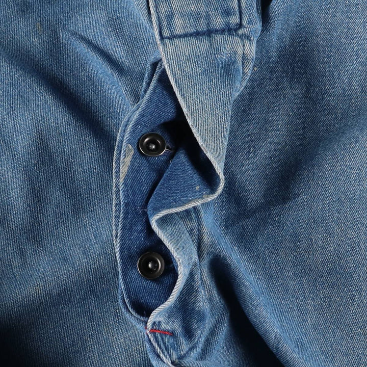 90'S Dickies denim overalls for men, W35 equivalent, vintage unclear blue type Vintage Second Hand