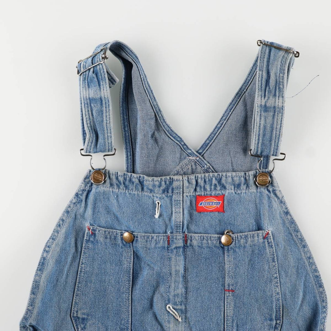 90'S Dickies denim overalls for men, W35 equivalent, vintage unclear blue type Vintage Second Hand