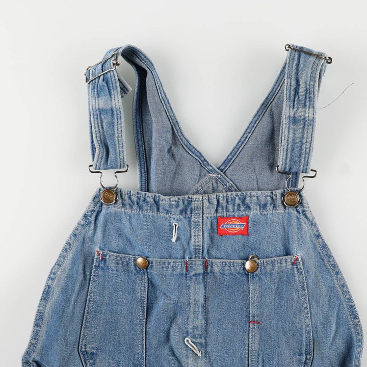 90'S Dickies denim overalls for men, W35 equivalent, vintage unclear blue type Vintage Second Hand