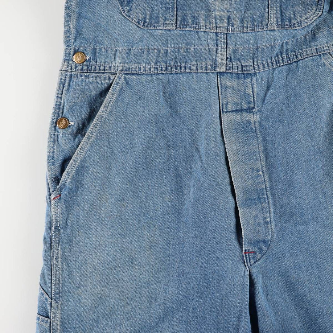 90'S Dickies denim overalls for men, W35 equivalent, vintage unclear blue type Vintage Second Hand