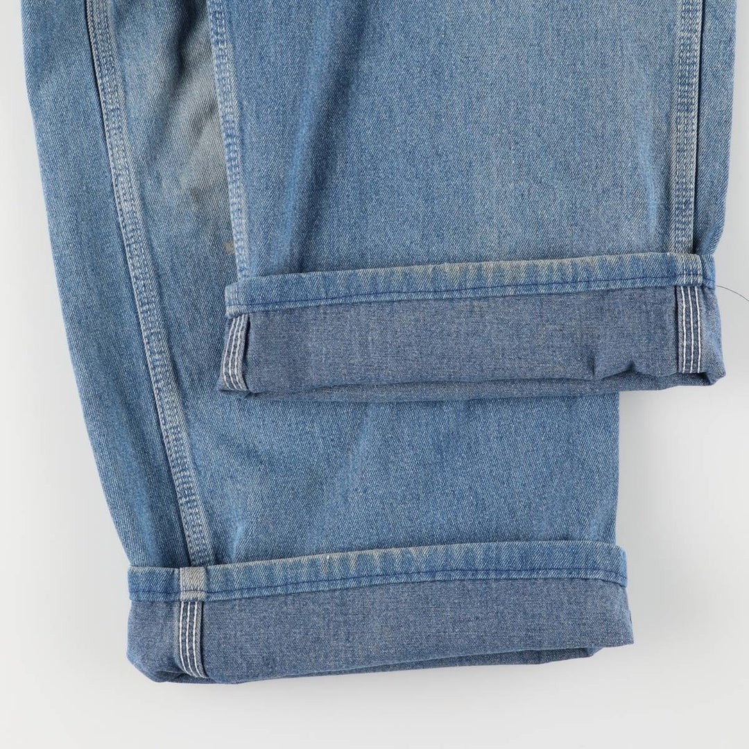 90'S Dickies denim overalls for men, W35 equivalent, vintage unclear blue type Vintage Second Hand