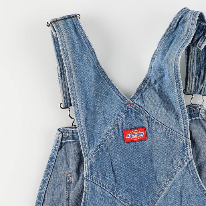 90'S Dickies denim overalls for men, W35 equivalent, vintage unclear blue type Vintage Second Hand
