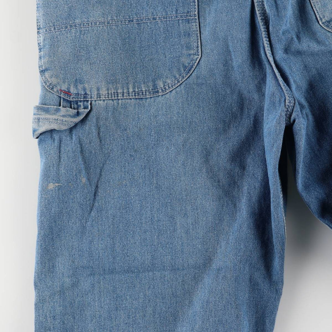 90'S Dickies denim overalls for men, W35 equivalent, vintage unclear blue type Vintage Second Hand