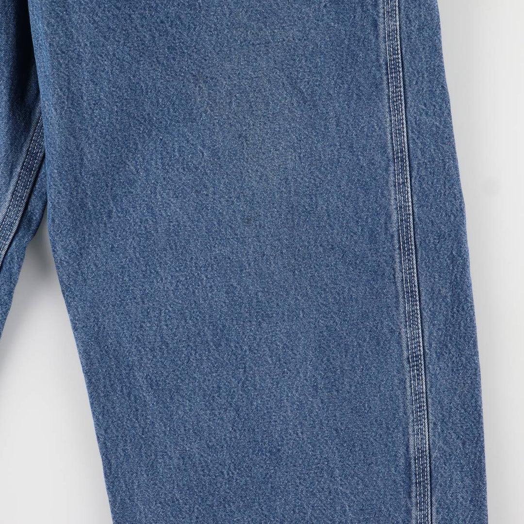Carhartt denim overalls for men, equivalent to W38 cotton blue type Vintage Second Hand
