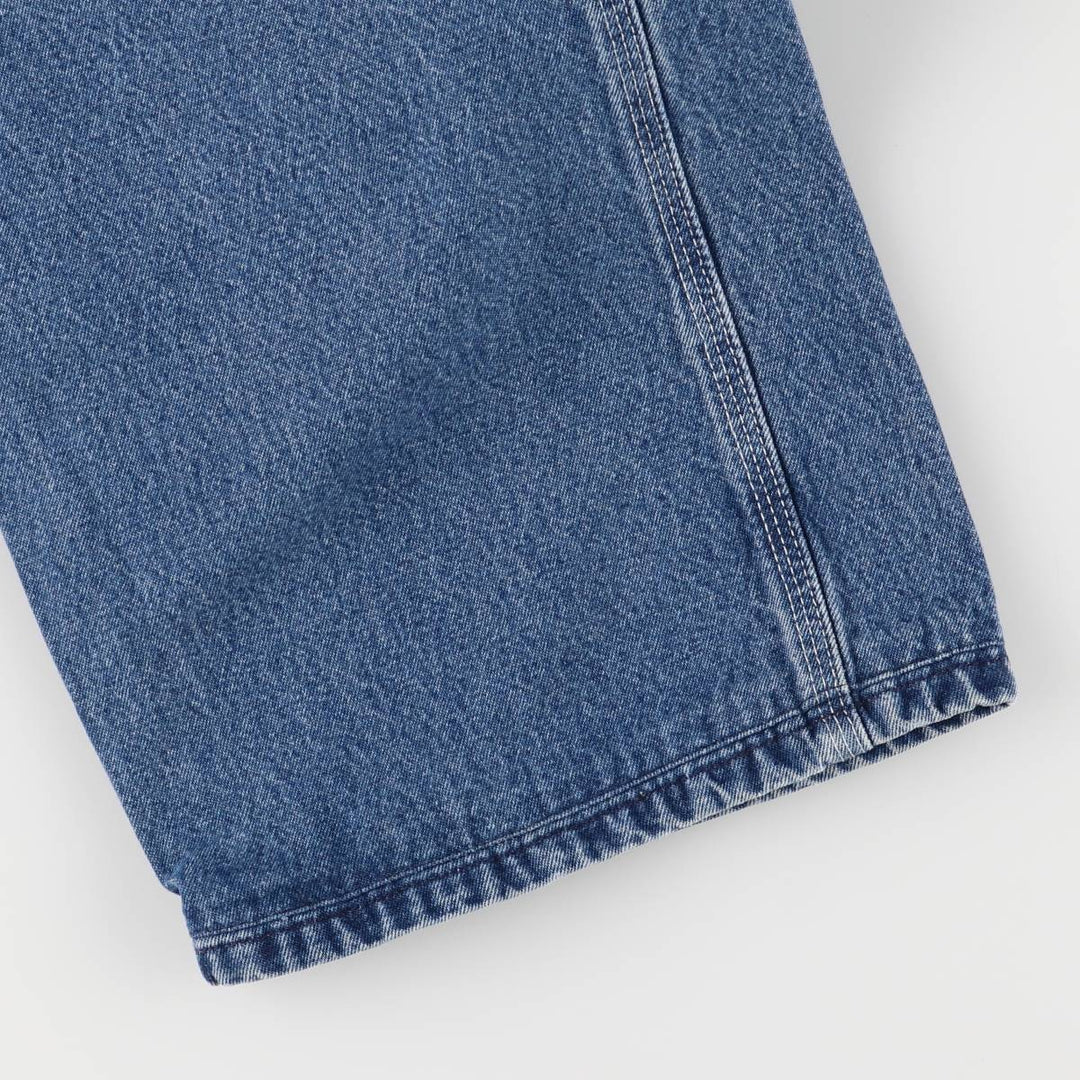 Carhartt denim overalls for men, equivalent to W38 cotton blue type Vintage Second Hand