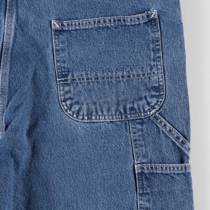 Carhartt denim overalls for men, equivalent to W38 cotton blue type Vintage Second Hand