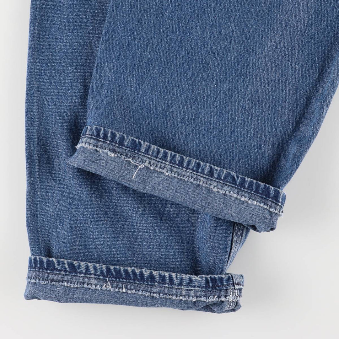 Carhartt denim overalls for men, equivalent to W38 cotton blue type Vintage Second Hand