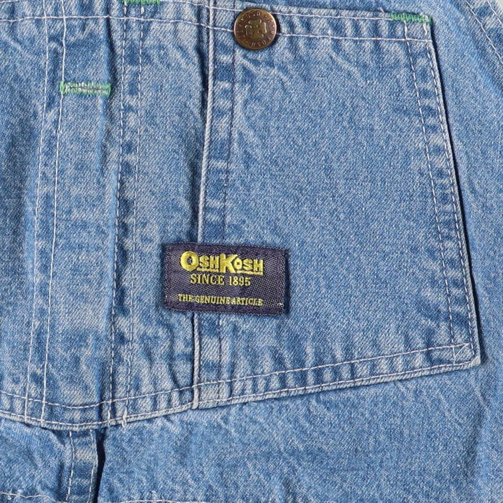 70'S Osh Kosh denim overalls, made in the USA, men's size w36, vintage cotton blue type Vintage Second Hand