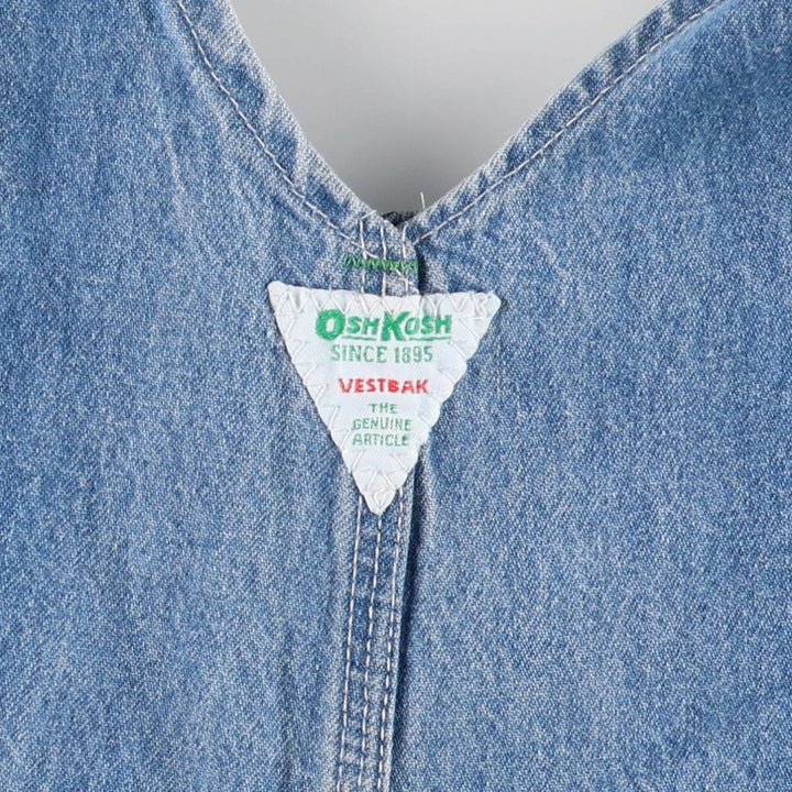 70'S Osh Kosh denim overalls, made in the USA, men's size w36, vintage cotton blue type Vintage Second Hand