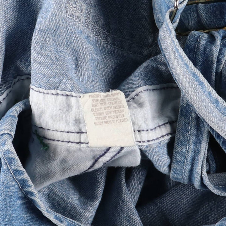 70'S Osh Kosh denim overalls, made in the USA, men's size w36, vintage cotton blue type Vintage Second Hand