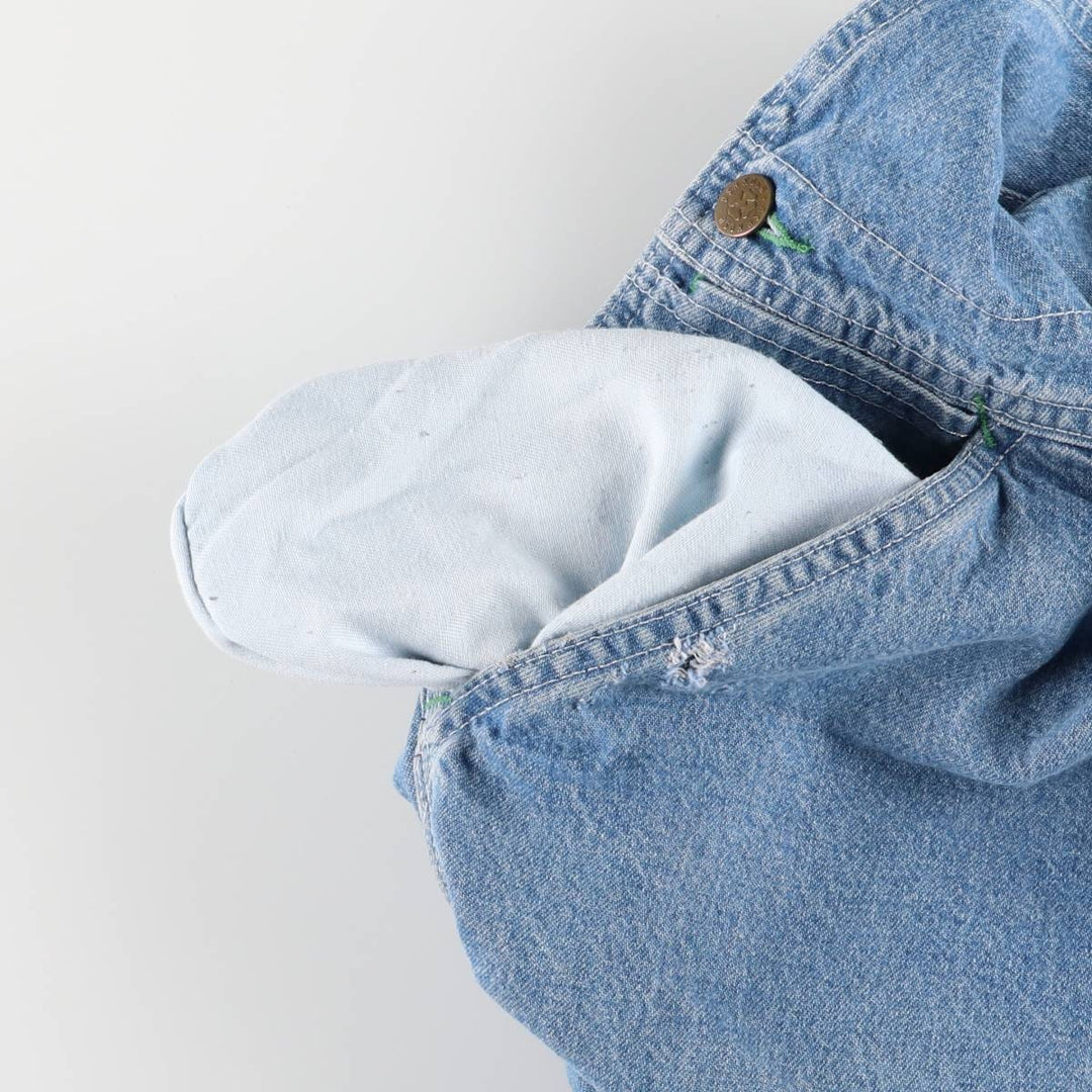70'S Osh Kosh denim overalls, made in the USA, men's size w36, vintage cotton blue type Vintage Second Hand