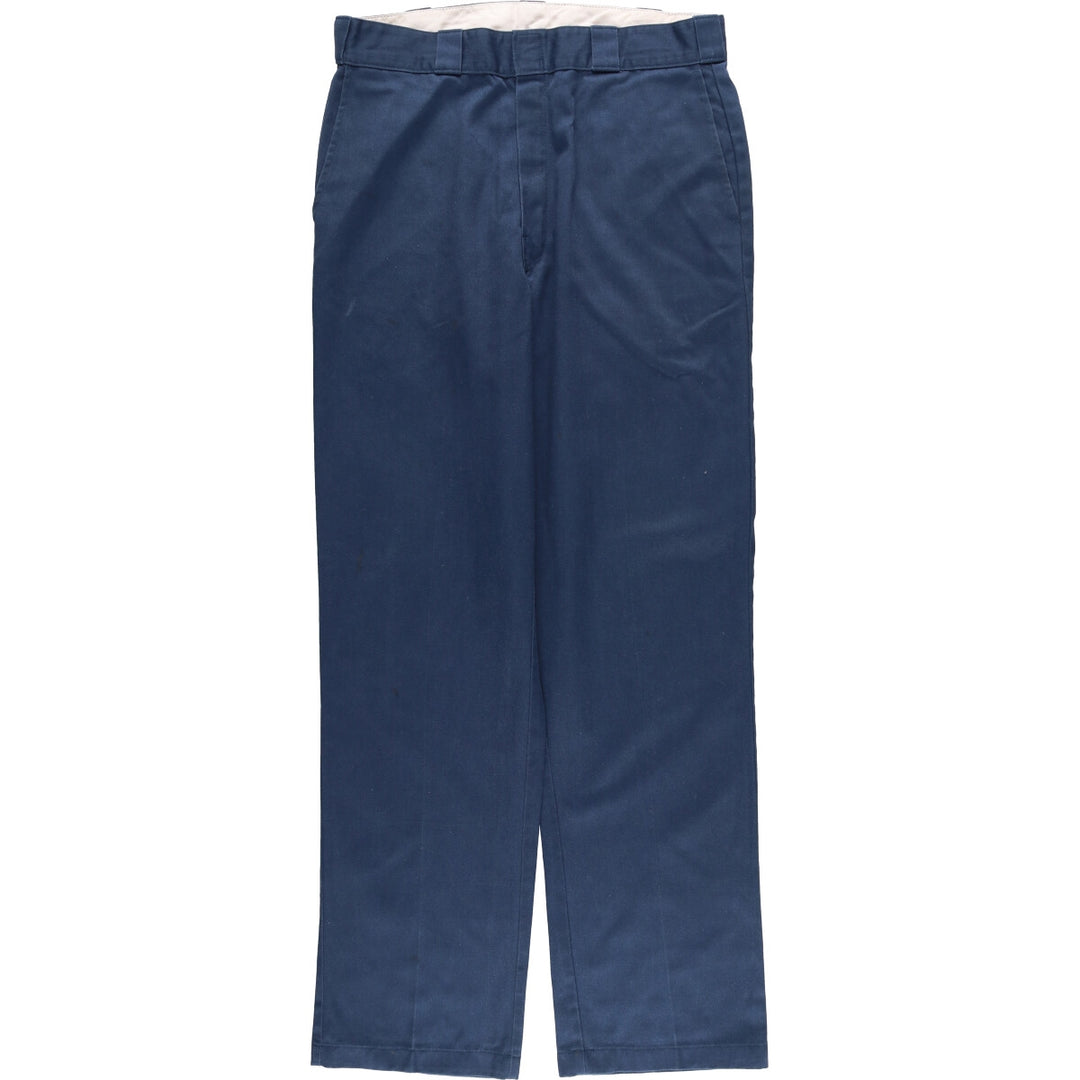 90'S Dickies Work Pants, Men's, Size W34, Vintage polyester navy blue type Vintage Second Hand