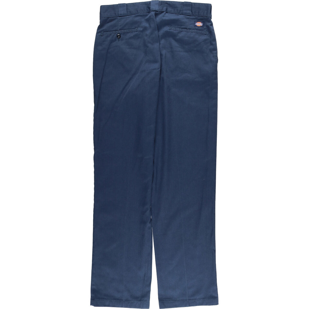 90'S Dickies Work Pants, Men's, Size W34, Vintage polyester navy blue type Vintage Second Hand