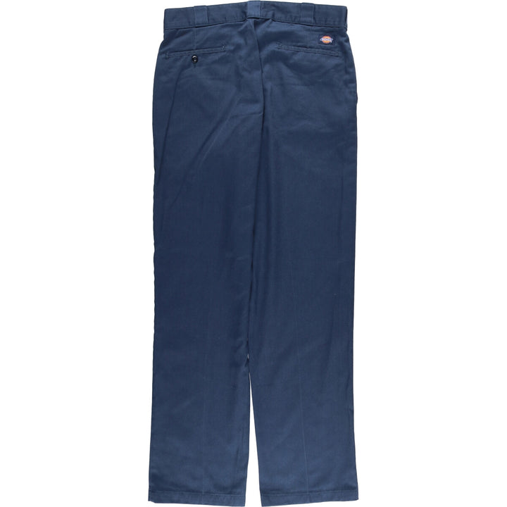 90'S Dickies Work Pants, Men's, Size W34, Vintage polyester navy blue type Vintage Second Hand