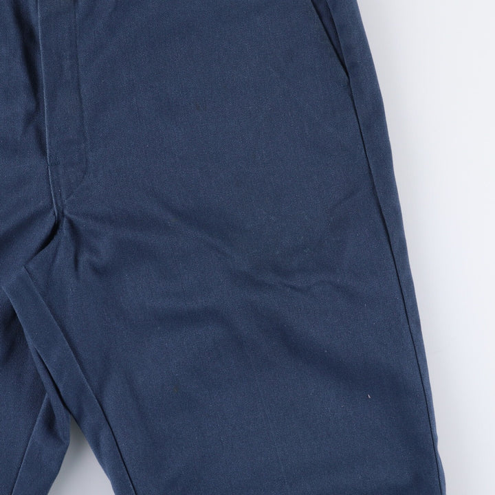 90'S Dickies Work Pants, Men's, Size W34, Vintage polyester navy blue type Vintage Second Hand