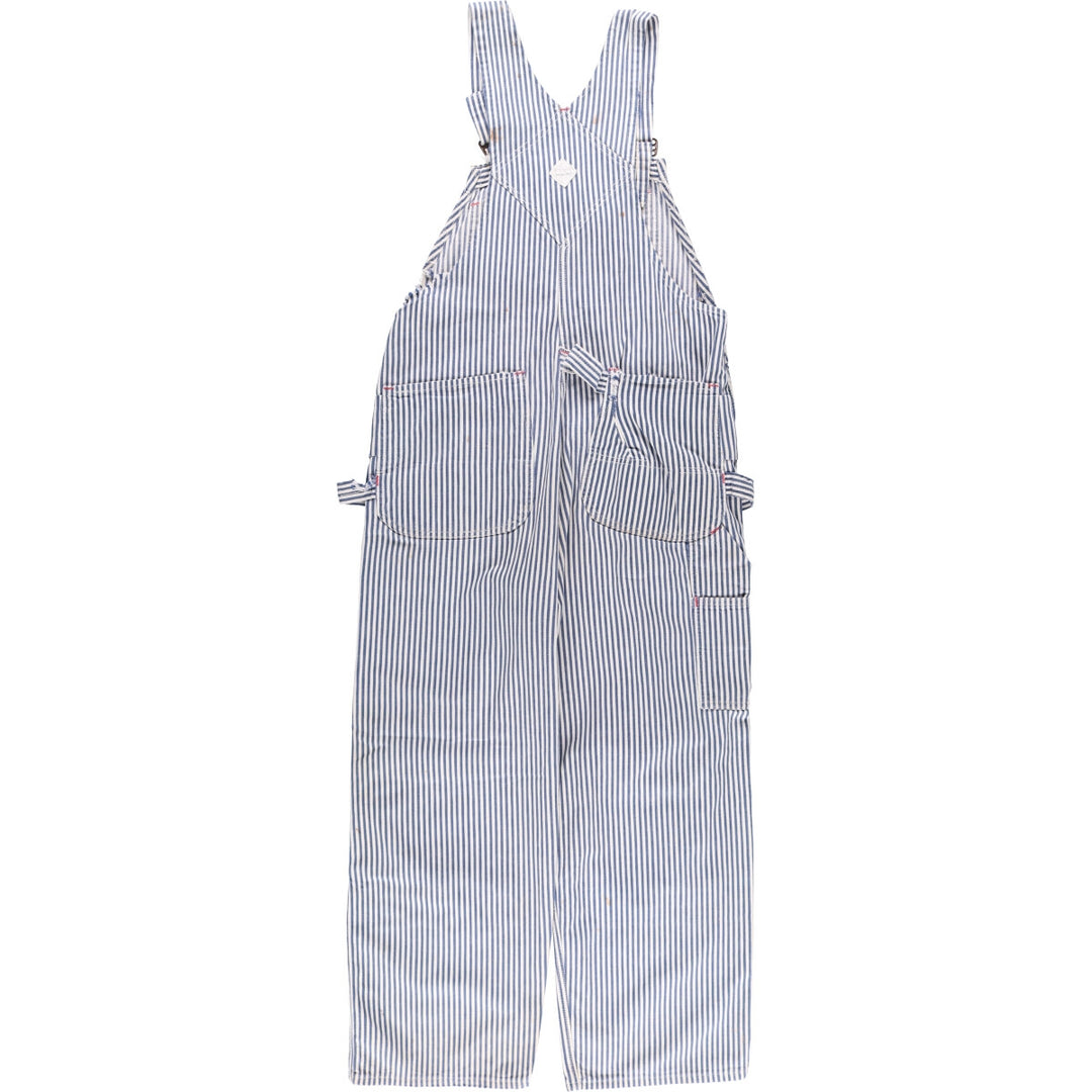 Special Price: 70'S Vintage Big Mac Hickory Stripe Overalls, Men's Size W37 unclear blue type Vintage Second Hand