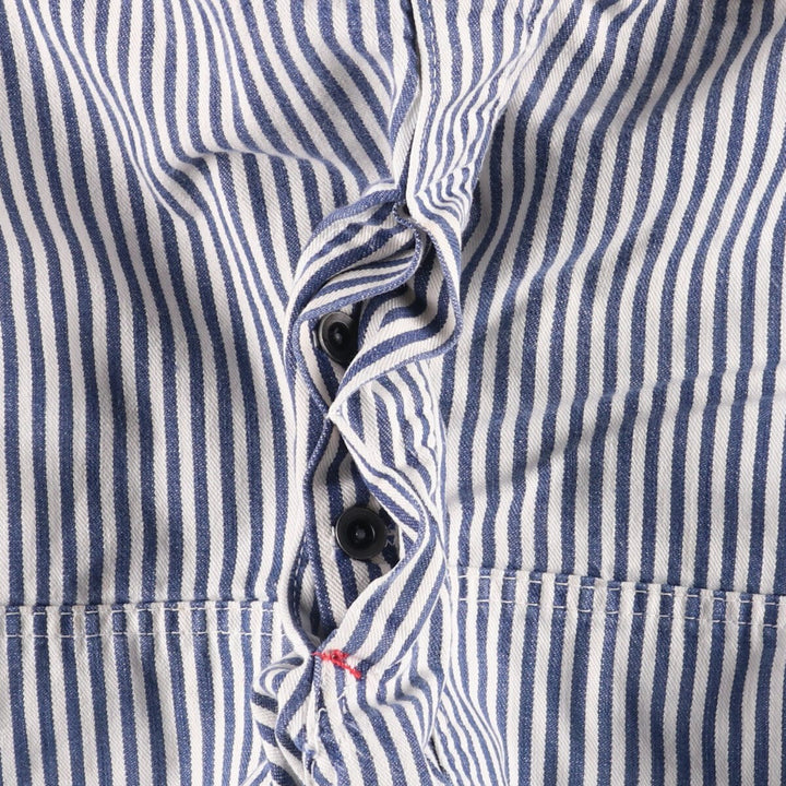 Special Price: 70'S Vintage Big Mac Hickory Stripe Overalls, Men's Size W37 unclear blue type Vintage Second Hand