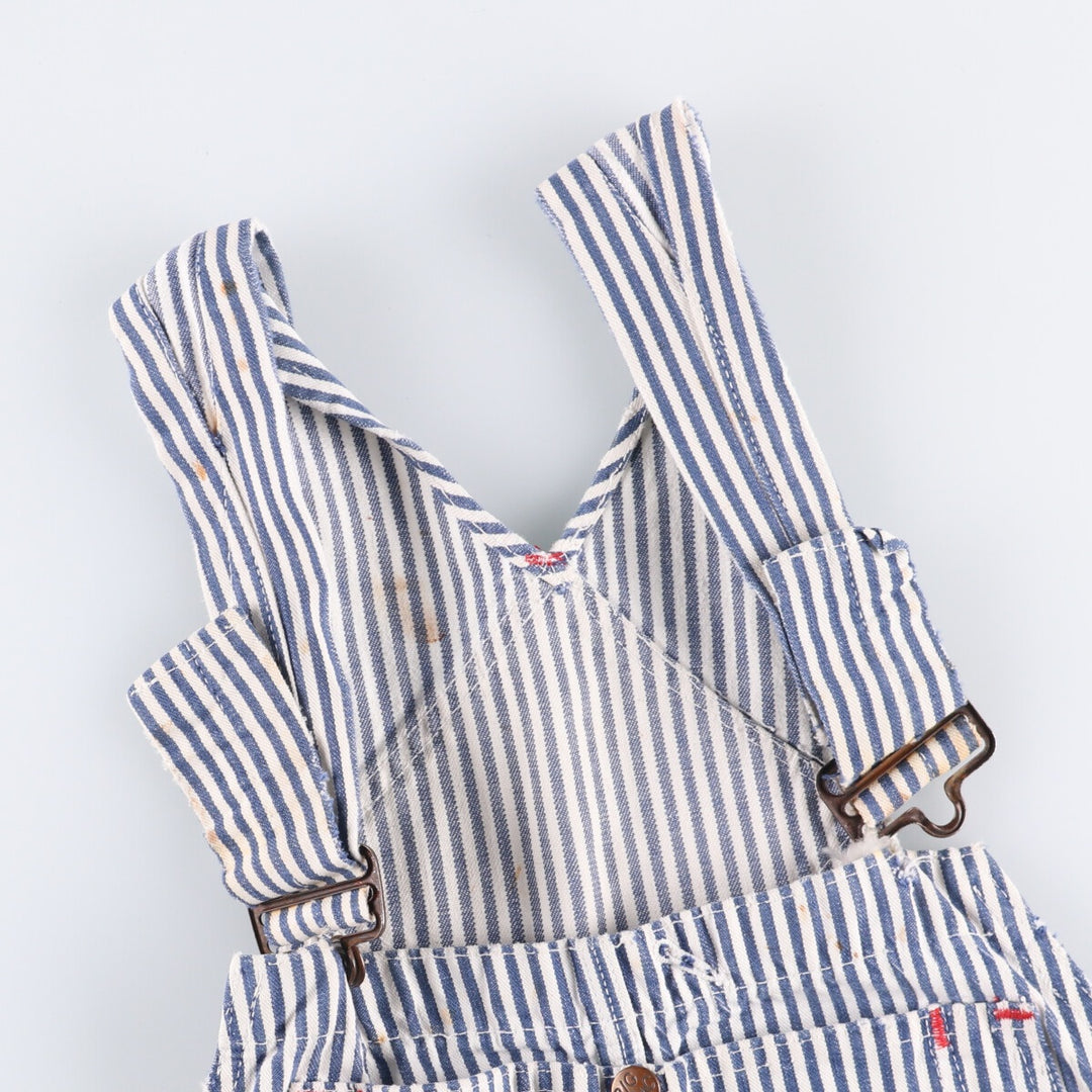 Special Price: 70'S Vintage Big Mac Hickory Stripe Overalls, Men's Size W37 unclear blue type Vintage Second Hand